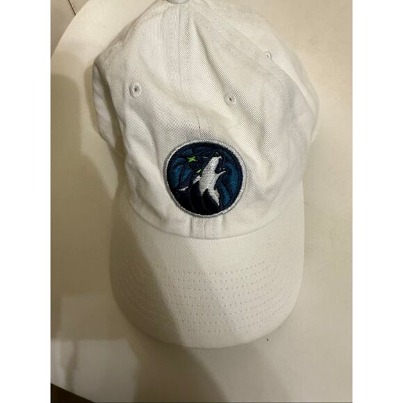 Fan Favorite Men's Minnesota Timberwolves NBA Basketball Baseball Cap White OSFA - Picture 2 of 5